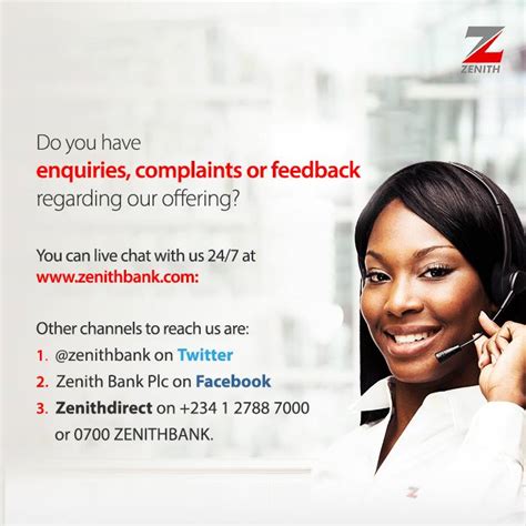 How To Contact Zenith Bank Customer Care .